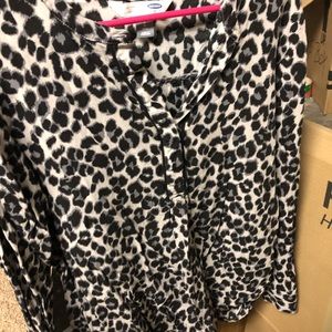 Leopard Print Blouse